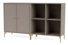Billede af Montana Selection Pair Skænk med ben 139,2x69,6x38 cm - 141 Truffle / Brass