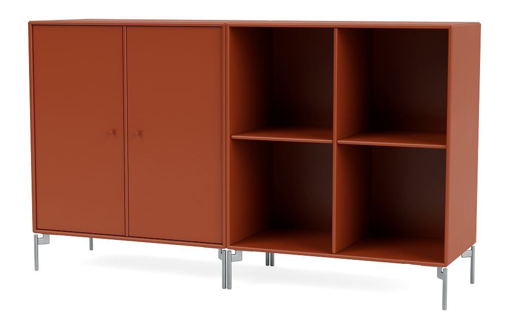 Billede af Montana Selection Pair Skænk med ben 139,2x69,6x38 cm - 162 Hokkaido / Chrome