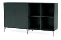 Billede af Montana Selection Pair Skænk med ben 139,2x69,6x38 cm - 163 Black Jade / Chrome