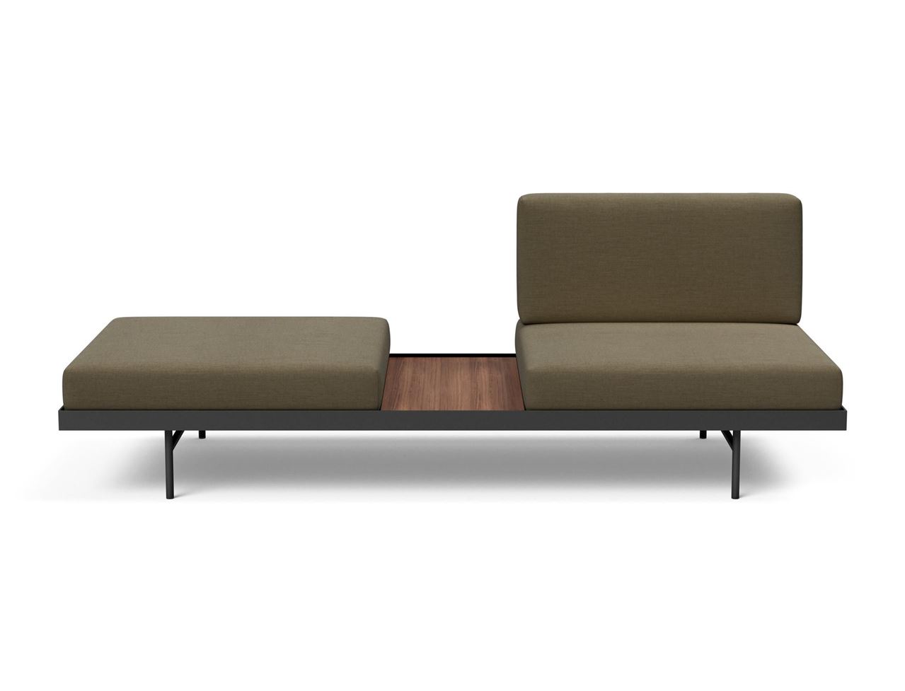 Billede af Innovation Living Puri Daybed B: 195 cm - Walnut/575 Vivus Dusty Olive