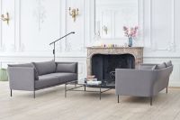 Billede af HAY Silhouette 2 Personers Sofa Mono L: 171 cm - Coda 182 / Black Powder Coated Steel