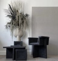 Billede af 101 Copenhagen Brutus Dining Cushion 44 x 35 cm - Charcoal  OUTLET