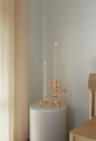 Billede af STOFF Nagel Candle Holder Set of 3 H: 6,9 cm - Rose Gold