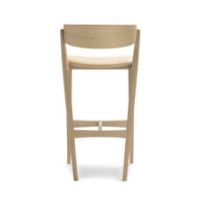 Billede af Sibast Furniture No 7 Bar Stool SH: 75 cm - Soap Oak / Spectrum Honey Leather