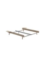 Billede af Moebe Adjustable Bed Frame w. 2x Side Tables 179x90/180 cm - Sand