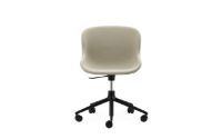 Billede af Normann Copenhagen Hyg Drejestol m. Højdejustering Fuldpolstret SH: 46 cm - Upminster/Sort Aluminium
