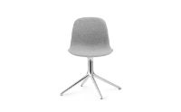 Billede af Normann Copenhagen Form Drejestol SH: 44cm - Partner Grey/Aluminium