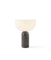Billede af New Works Kizu Portable Table Lamp Ø: 18 cm - Gris Du Marais / White Acrylic 