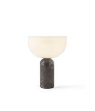 Billede af New Works Kizu Portable Table Lamp Ø: 18 cm - Gris Du Marais / White Acrylic 