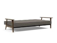 Billede af Innovation Living Splitback Frej Sofa Bed B: 232 cm - Smoked Oak/216 Flashtex Dark Grey