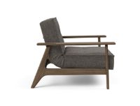 Billede af Innovation Living Splitback Frej Chair B: 112 cm - Smoked Oak/216 Flashtex Dark Grey