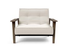 Billede af Innovation Living Splitback Frej Chair B: 112 cm - Smoked Oak/531 Bouclé Off White