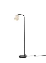 Billede af New Works Material Floor Lamp H: 125 cm - White Marble/Black Base
