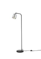 Billede af New Works Material Floor Lamp H: 125 cm - Stainless Steel/Black Base