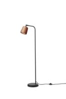 Billede af New Works Material Floor Lamp H: 125 cm - Terracotta/Black Base