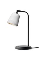 Billede af New Works Material Table Lamp H: 45 cm - White Marble/Black base
