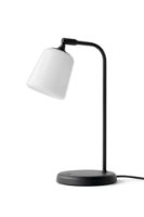 Billede af New Works Material Table Lamp H: 45 cm - White Opal/Black base