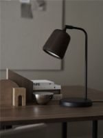 Billede af New Works Material Table Lamp H: 45 cm - Mixed Cork/Black base
