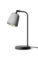Billede af New Works Material Table Lamp H: 45 cm - Light Grey Concrete/Black base