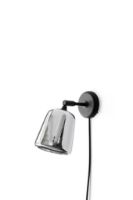 Billede af New Works Material Wall Lamp - Stainless Steel/Black base 