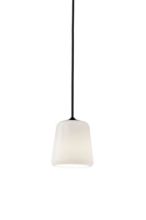 Billede af New Works Material Pendant Ø: 13 cm - White Opal/Black