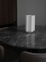 Billede af Louise Roe Funki Vase Rounded H: 34 cm - Opal White