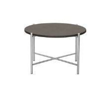 Billede af HANDVÄRK FURNITURE Round Coffee Table 60 Ø: 65 cm - Stål / Mørkegrå Marmor