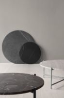 Billede af HANDVÄRK FURNITURE Round Coffee Table 90 Ø: 96 cm - Brun Marmor