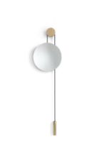 Billede af New Works Rise & Shine Wall Mirror - Oak/Brass