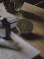 Billede af New Works Aura Table Mirror - Stainless Steel