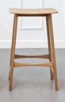 Billede af Duus & Møller Sky Barstol H: 67 cm - Massiv Eg/Egefiner