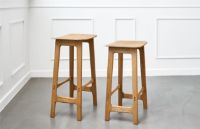 Billede af Duus & Møller Sky Barstol H: 73 cm - Massiv Eg/Egefiner