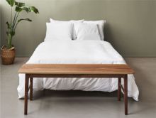 Billede af Duus & Møller Meadow Bænk L: 140 cm - Massiv Valnød/Valnøddefiner