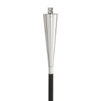 Billede af Blomus Orchos Garden Torch With Wooden Pole H: 145 cm - Stainless Steel Polished