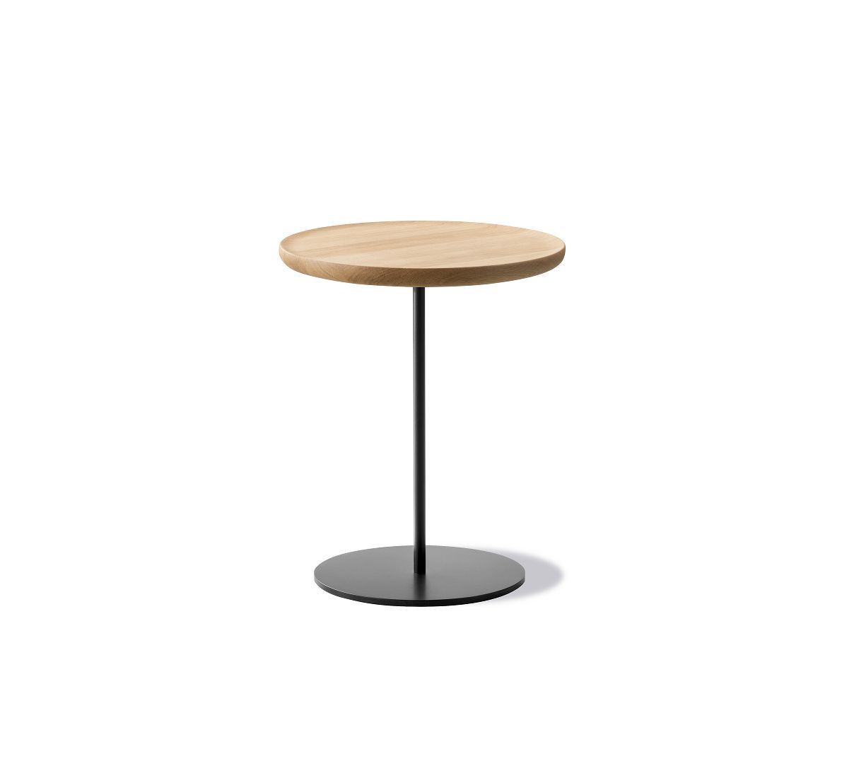 Billede af Fredericia Furniture 6751 Pal Sidebord 37x45 cm - Eg/Sort Stål