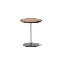 Billede af Fredericia Furniture 6751 Pal Sidebord 37x45 cm - Valnød/Sort Stål