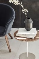 Billede af Fredericia Furniture 6751 Pal Sidebord 37x45 cm - Valnød/Rustfrit Stål