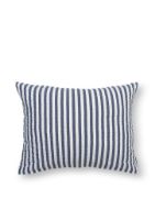 Billede af Juna Bæk&Bølge Pudebetræk 70x50 cm - Mørk Blå/Hvid 