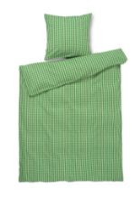 Billede af Juna Bæk&Bølge Sengetøj inkl. Pudebetræk 140x220 cm - Grøn/Sand 
