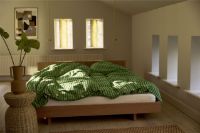 Billede af Juna Bæk&Bølge Sengetøj inkl. Pudebetræk 140x220 cm - Grøn/Sand 