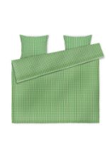 Billede af Juna Bæk&Bølge Sengetøj inkl. Pudebetræk 200x220 cm - Grøn/Sand 