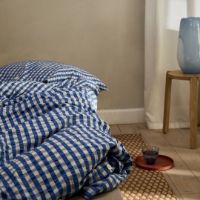 Billede af Juna Bæk&Bølge Sengetøj inkl. Pudebetræk 140x220 cm - Blå/Birk