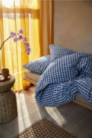 Billede af Juna Bæk&Bølge Sengetøj inkl. Pudebetræk 200x220 cm - Blå/Birk