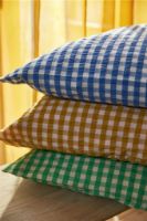 Billede af Juna Bæk&Bølge Pudebetræk 70x50 cm - Blå/Birk OUTLET