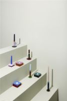 Billede af Hübsch Flux Lysestage 10x10 - Lyserød/Orange  OUTLET