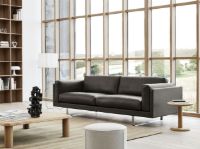 Billede af Fredericia Furniture Mono Puf Ø: 39 cm - 0024 Grand Linen