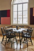 Billede af HAY Børge Mogensen J42 Armstol SH: 44,5 cm Sæt af 6 stk. - Sort Lakeret Bøg