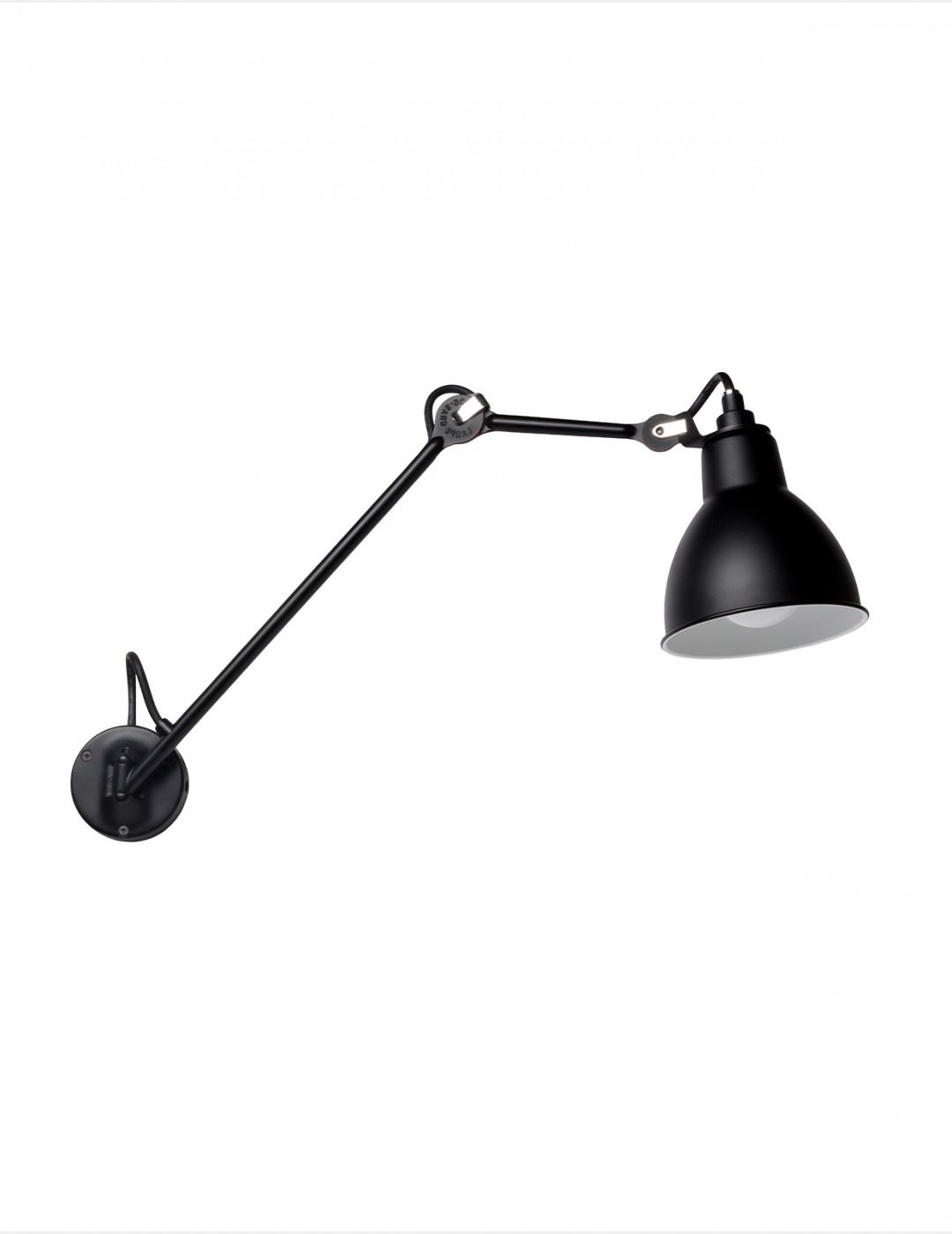 Billede af DCW Editions Lampe Gras N122 Bathroom Væglampe L: 55,2 cm - Sort/Sort