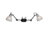 Billede af DCW Editions Lampe Gras N204 Double Bathroom Væglampe 2x32,9 cm - Sort/Polycarbonat