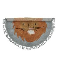 Billede af Bloomingville Mini Leroy Tæppe Bomuld Ø: 130 cm - Blå OUTLET